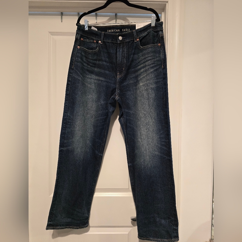AE Ex-Boyfriend Jeans - Dark Blue AMERICAN EAGLE
